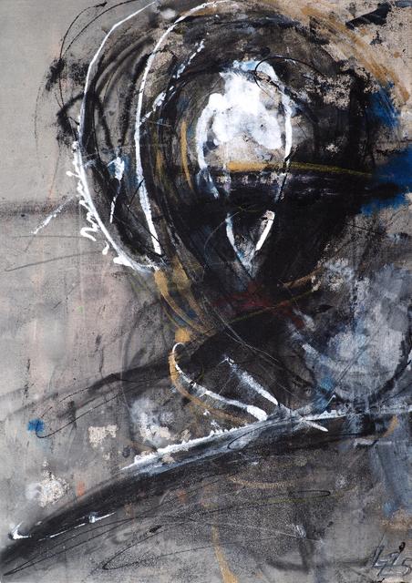 Sullen Girl with Headphones - 2025 | 50x70cm | acrylic, oil on canvas